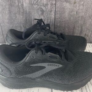 Brooks Ghost 16 Women's 7.5 EE Wide Black Shoes Running Walking